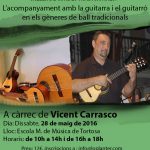ANUL·LAT!!! 28 de maig – Taller: L’acompanyament amb guitarra i guitarró en la música tradicional
