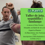 9 d’abril – Taller de jota, seguidilla i fandango amb Alex Torres